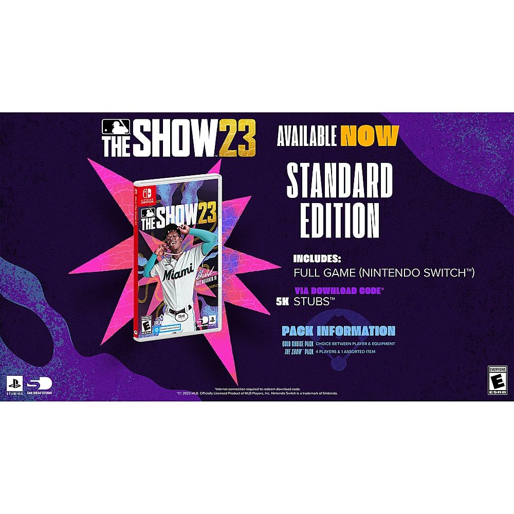 MLB The Show 23 - Nintendo Switch Game | Baseball Simulation Sports Video Game for Nintendo Switch - Perfect for Baseball Fans & Gaming Enthusiasts