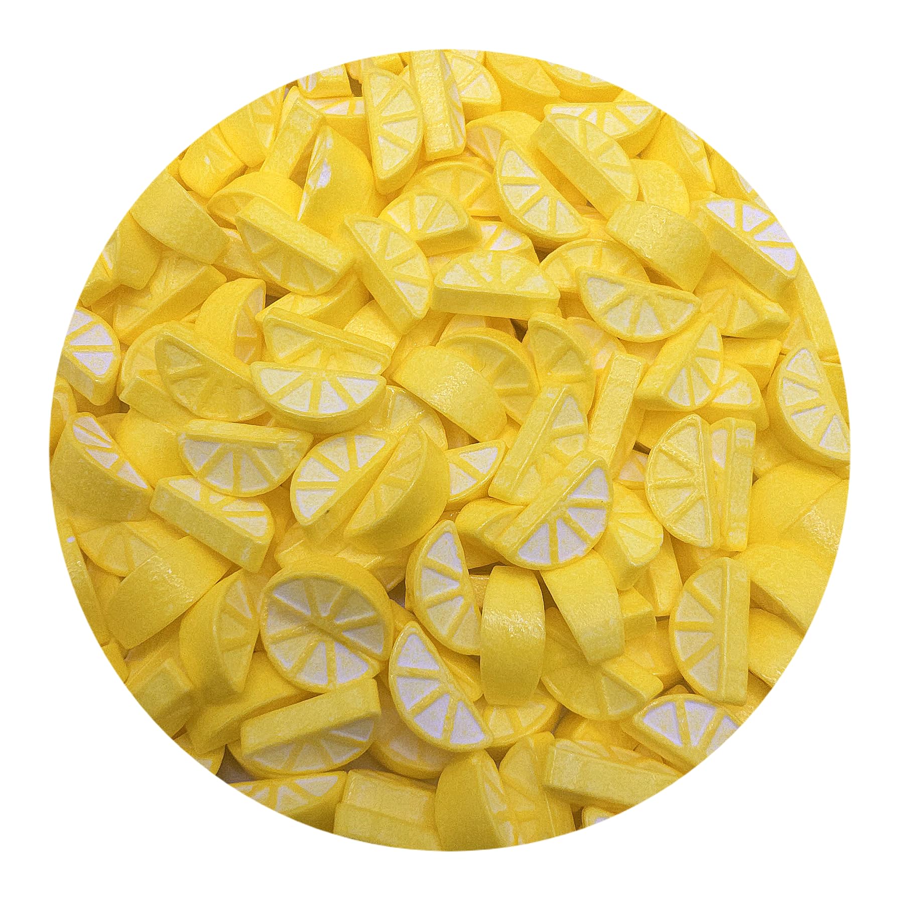 NCS Fruit - Yellow Lemon Wedge Edible Candy Cake Toppers, 8 oz - Perfect for Birthday Cakes, Cupcakes, Desserts & Party Decorations