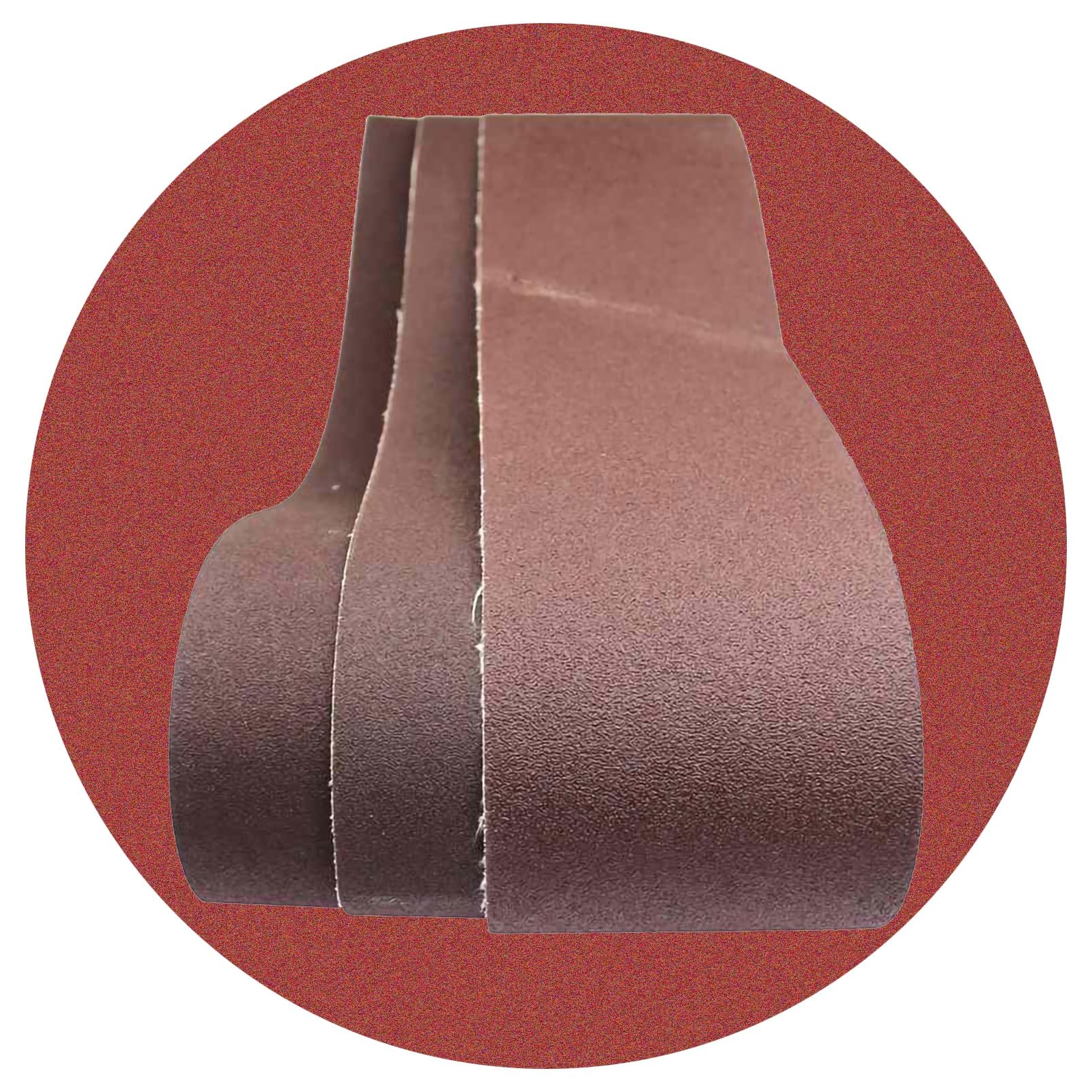 2 x 82 Inch Sanding Belts 10-Pack - Aluminum Oxide Grinding Belts 40-1000 Grit for Wood, Metal, Sharpening & Derusting - Perfect for Knife Sharpening, Woodworking & Metal Polishing (120 Grit)