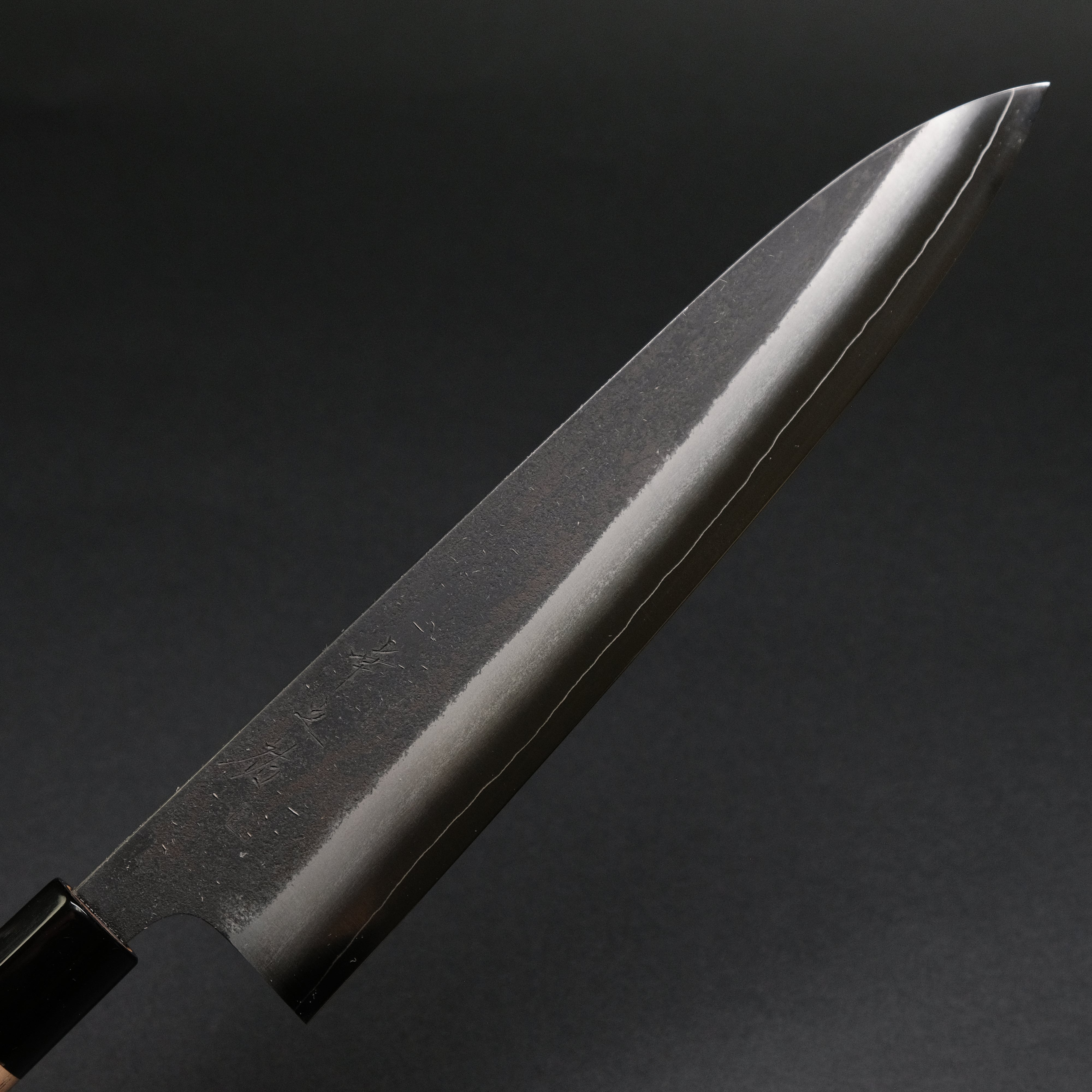 Premium Konosuke Madei Sumiiro SLD Gyuto 240mm Japanese Chef Knife with Burnt Chestnut Handle - Perfect for Sushi, Meat Slicing & Professional Kitchen Use