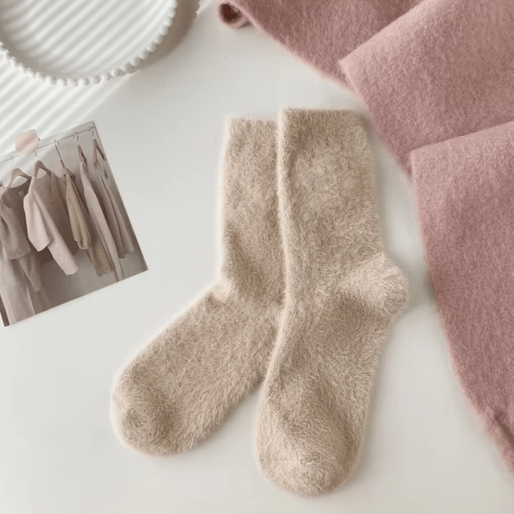 Premium Autumn Comfort Hygge Gift Set - Cozy Taupe Blanket, Fuzzy Socks & Pumpkin Scented Candle | Perfect Fall Gift Basket for Women, Friends & Family | Ideal for Relaxation, Home Decor & Holiday Gifting