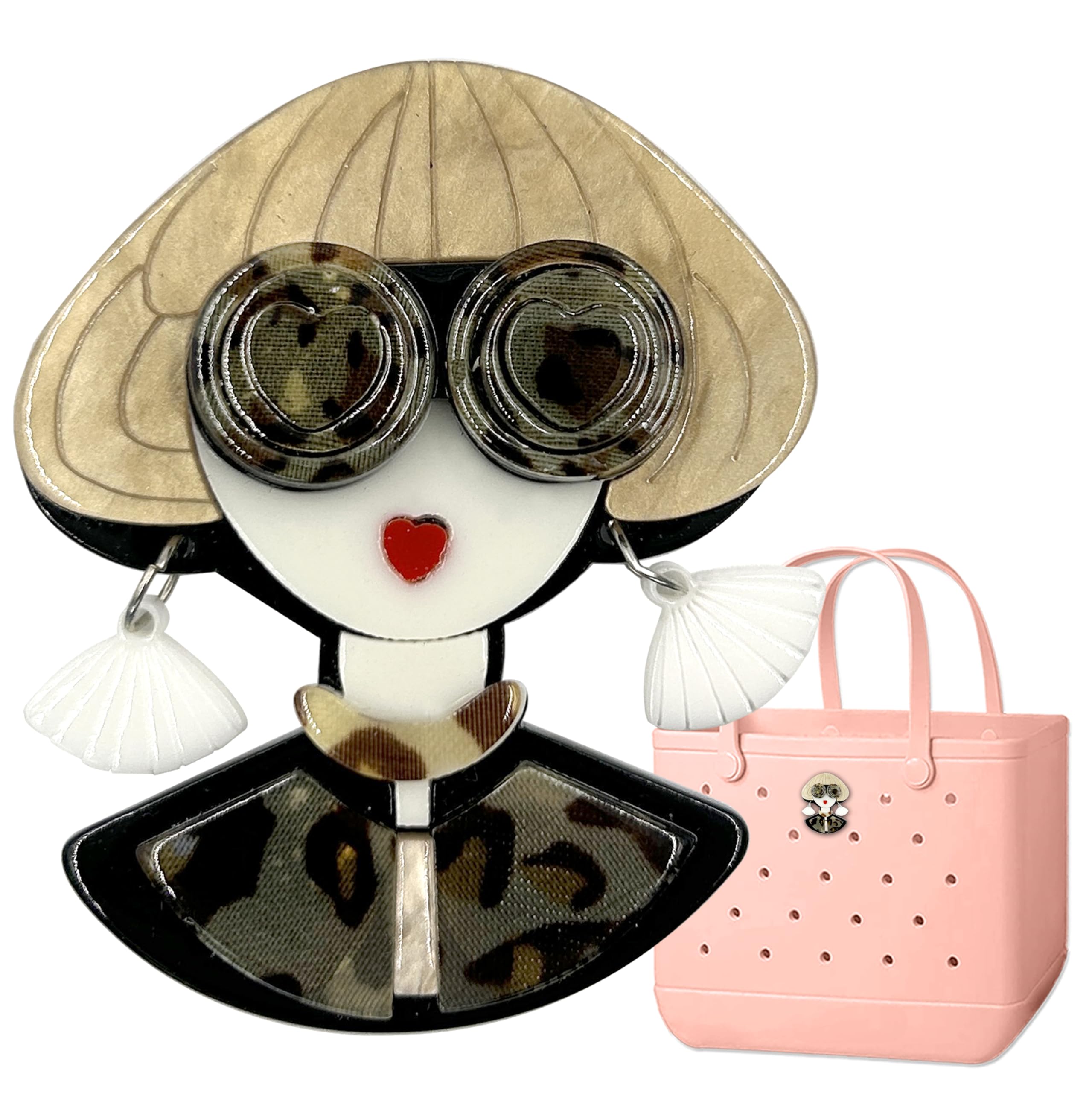 Bogg Bag Charms - Cute Acrylic Accessories for Bogg Bags & Rubber Beach Bags | Perfect for Beach Trips, Pool Parties & Summer Vacations