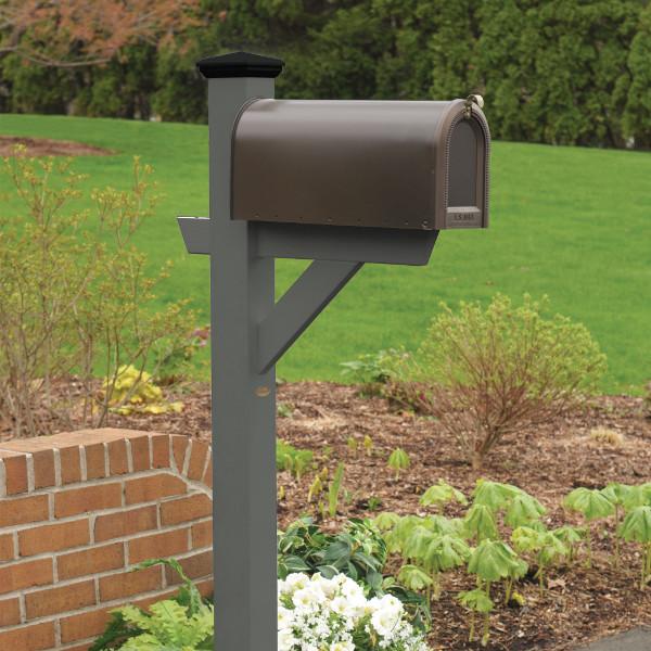 Durable Outdoor Hazleton Mailbox Post - Heavy Duty Steel Mailbox Stand with Anti-Rust Coating for Residential & Commercial Use - Perfect for Driveway, Garden, and Front Yard Installation