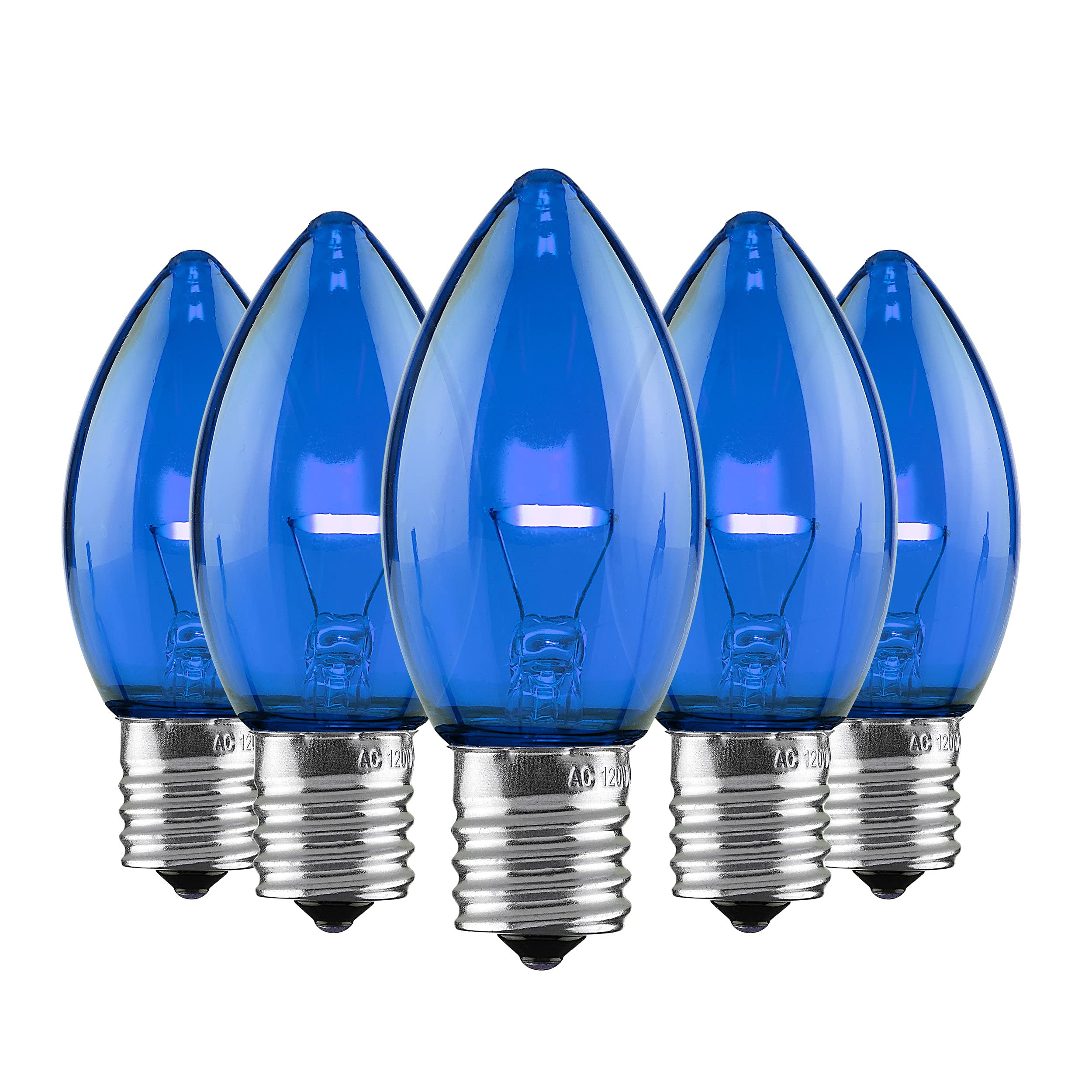 500-Pack Blue C9 LED Christmas Lights - Energy Efficient Filament Bulbs for Indoor & Outdoor Holiday Decorations | Perfect for Roof, Tree & House Lighting Decor