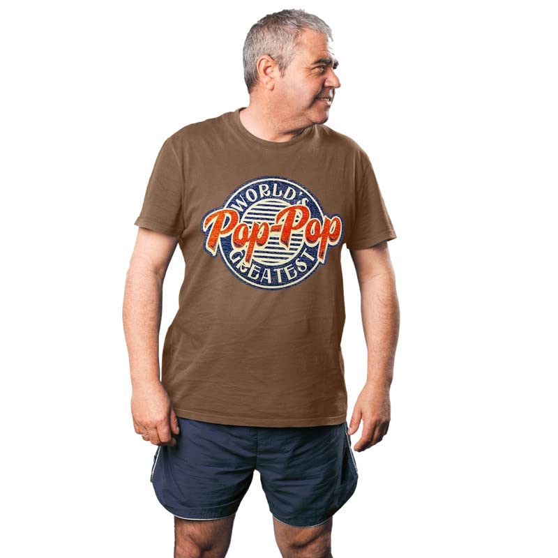 Fresh Tees® World's Greatest Pop-Pop Father's Day T-Shirt - Funny Gift for Husband, Dad & Grandpa - Perfect for Birthday, Anniversary & Family Gatherings