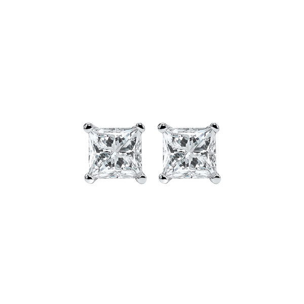 14K White Gold Diamond Stud Earrings (3/4 CTW) - Perfect for Weddings, Anniversaries & Special Occasions