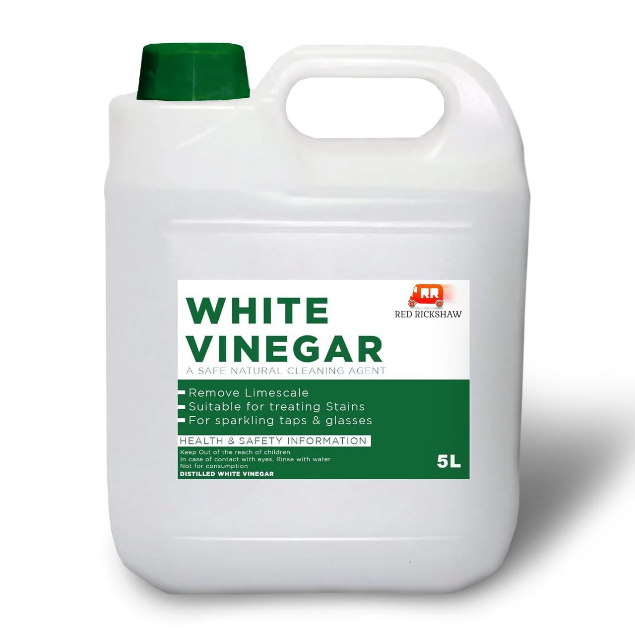 Golden Swan White Vinegar 165oz (4.88L) - Premium UK-Made Distilled Vinegar for Pickling, Marinating, Cooking & Cleaning - Perfect for Canning, Salad Dressings, Homemade Sauces & Household Uses