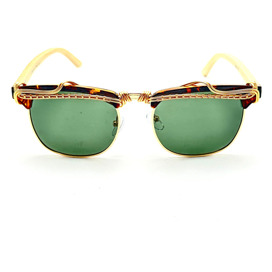 Premium Polarized Bamboo Sunglasses - UV Protection, Lightweight & Stylish for Outdoor Activities, Driving, and Beach Vacations