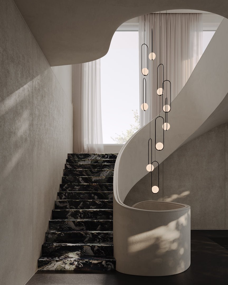 Mila Modern Crystal Chandelier - Elegant 6-Light Ceiling Fixture for Dining Room, Living Room & Bedroom | Dimmable LED Lighting for Home Decor & Special Occasions