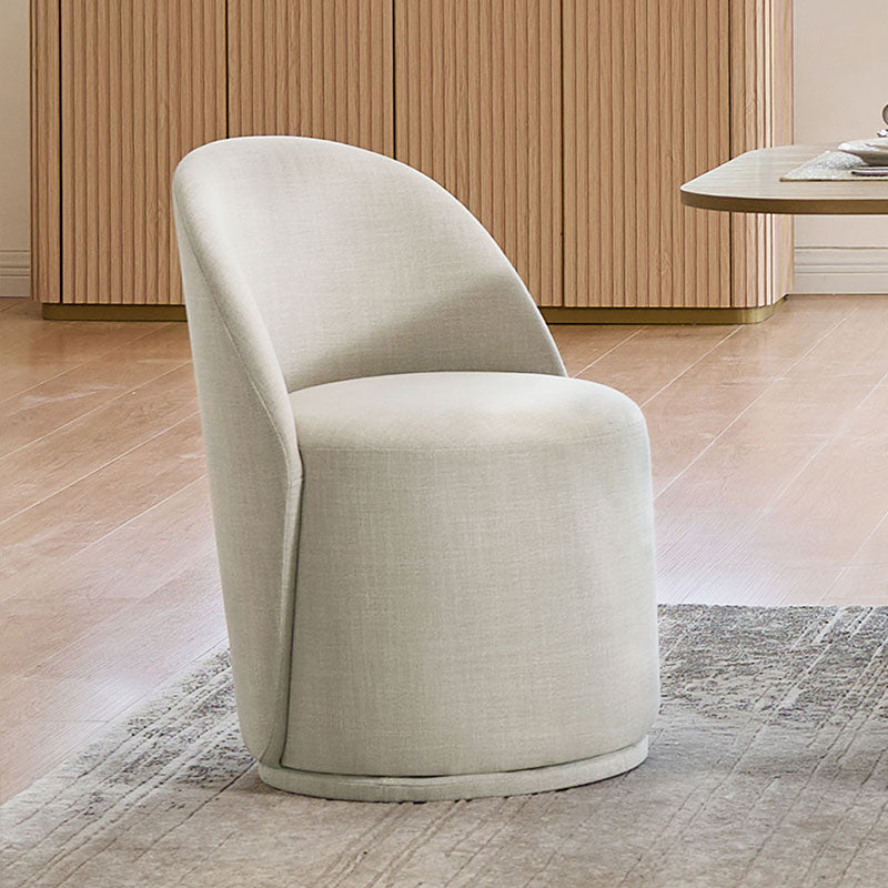 Modern Curved Back Swivel Dining Chair - Ergonomic Comfort for Kitchen, Dining Room & Office - Perfect for Home Decor & Entertaining Guests