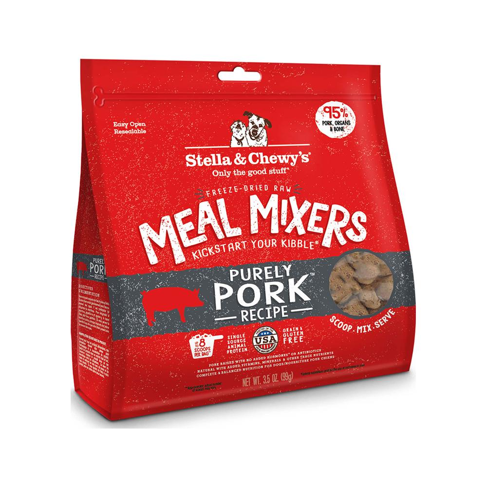 Freeze Dried Raw Pork Dog Food Toppers - All Natural, Grain-Free Dog Treats for Small & Large Breeds - Perfect for Kibble Mixing, Training Rewards & Digestive Health