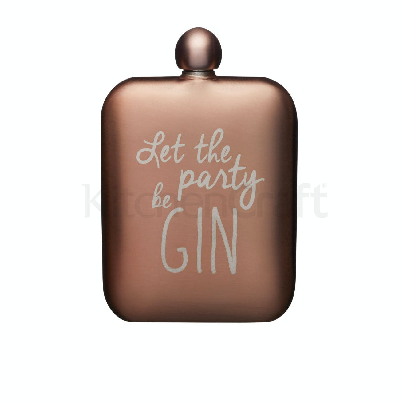 BARCRAFT Premium Copper & Stainless Steel Gin Hip Flask - 8oz Leakproof Party Flask for Whiskey, Vodka & Liquor - Perfect for Weddings, Camping & Gifts