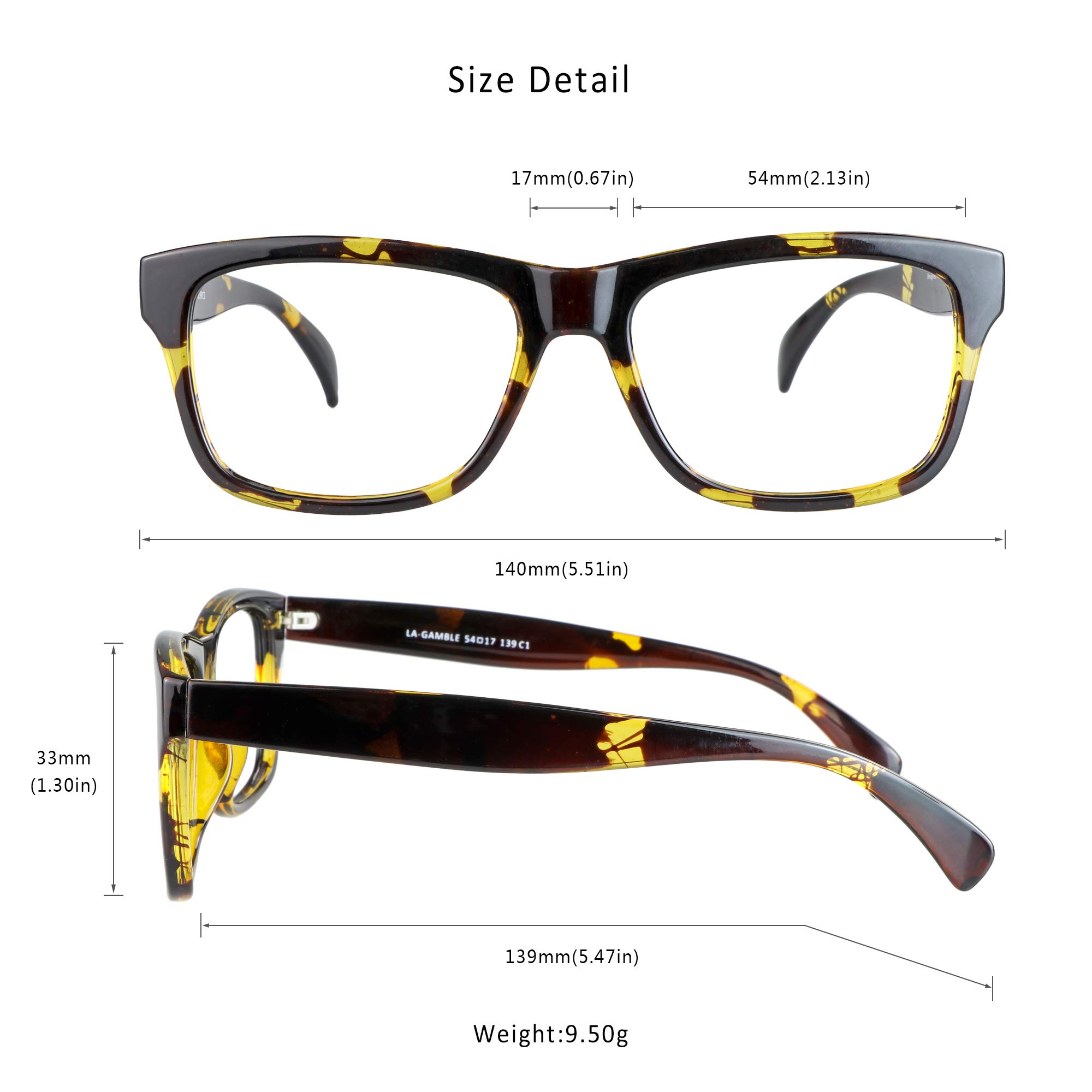 LifeArt Blue Light Blocking Glasses for Women & Men - Anti Eyestrain, UV Protection Computer Glasses - Reduce Eye Fatigue for Gaming, Reading & Office Work