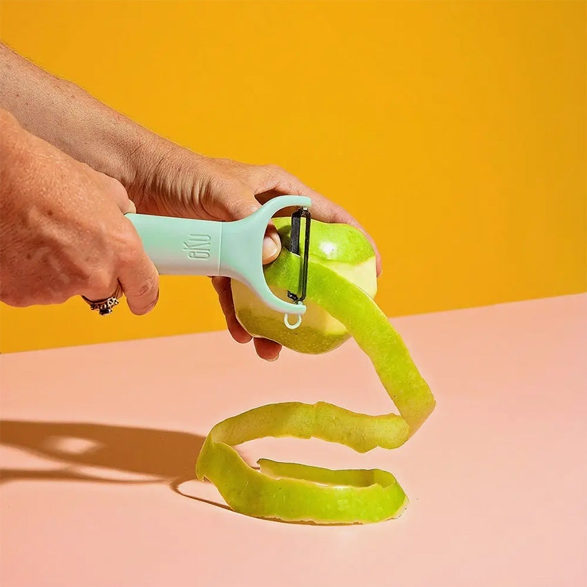Eku Upcycle® Stainless Steel Y Peeler - Ergonomic Vegetable Peeler for Potatoes, Carrots & Fruits - Eco-Friendly Kitchen Tool for Smooth Peeling & Comfortable Grip