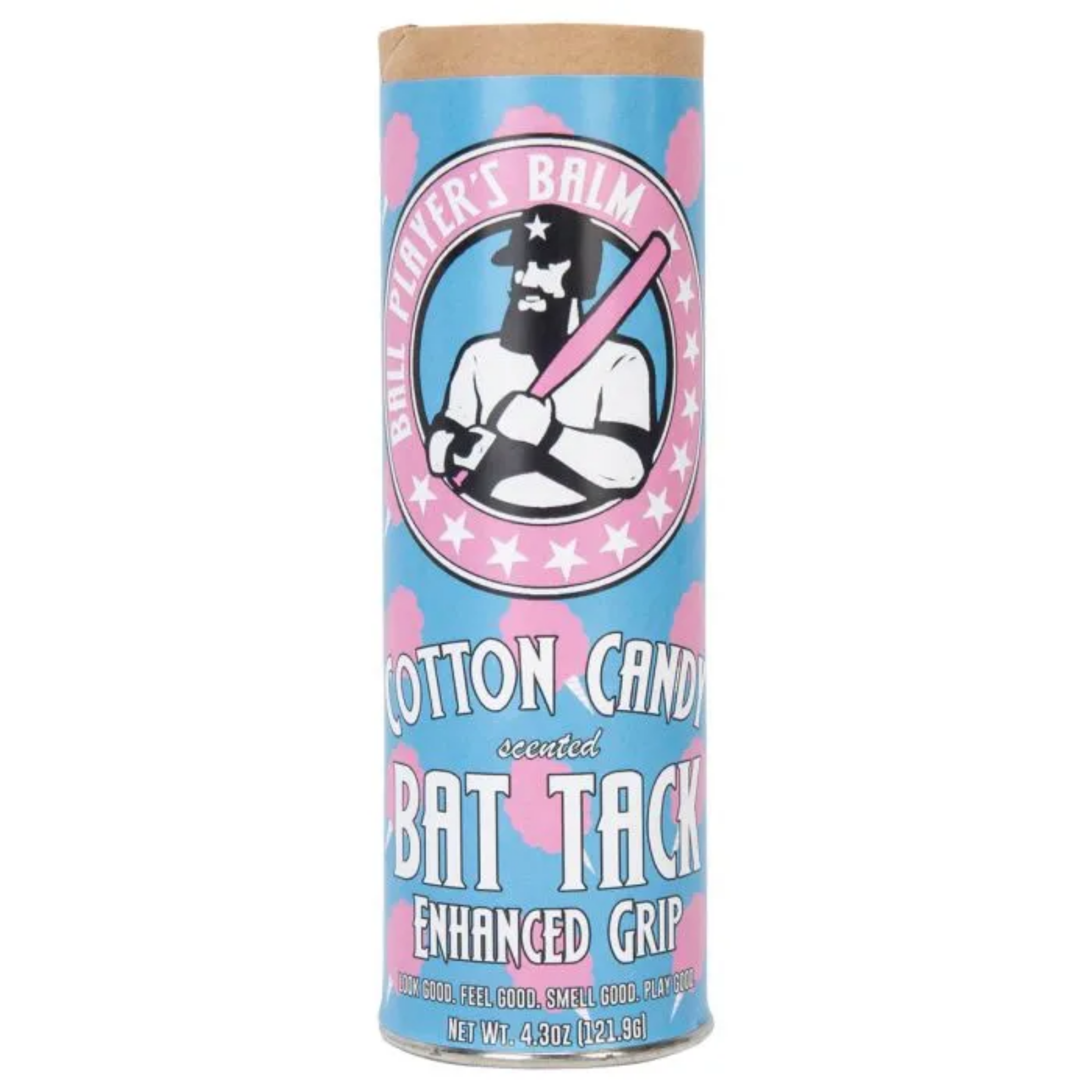 Ball Player's Balm - Cotton Candy Scented Bat Grip for Baseball & Softball | Perfect for Enhanced Grip During Games & Practice