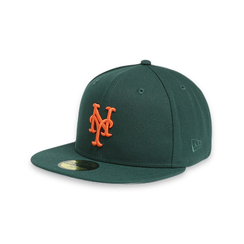 New York Mets 50th Anniversary Green 59FIFTY Fitted Hat for Men - Official MLB Baseball Cap for Fans, Sports & Casual Wear