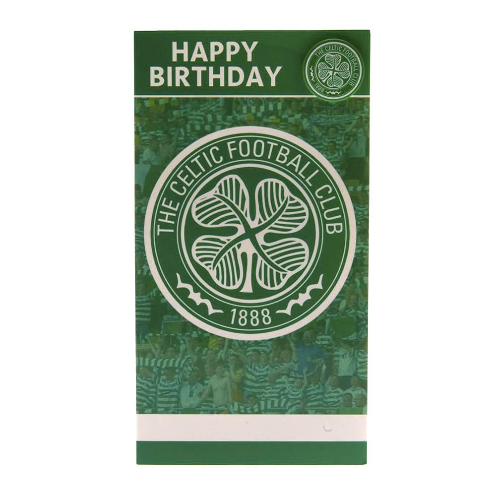 Celtic Birthday Card with Matching Badge Set - Unique Irish-Themed Greeting Card & Pin for Birthdays, St. Patrick's Day & Special Occasions