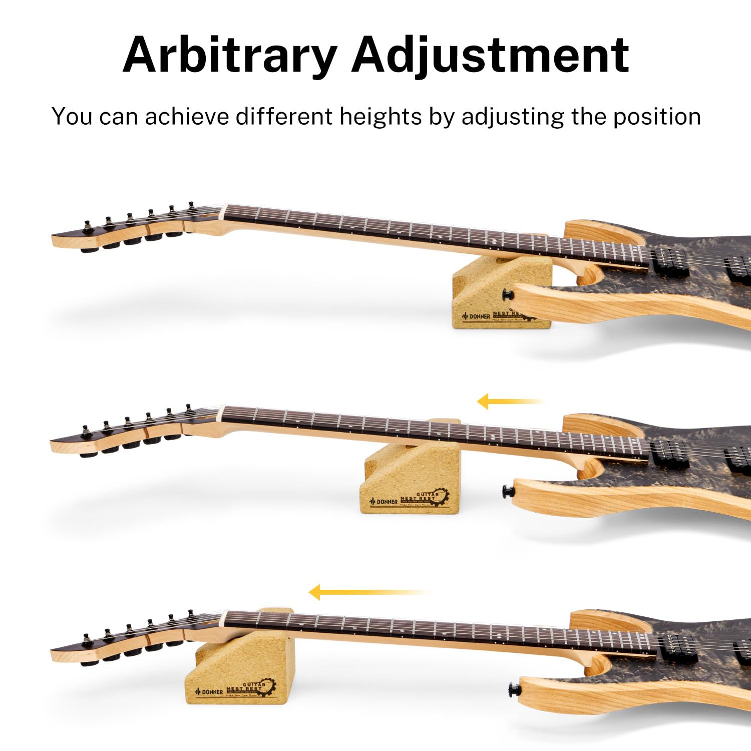 Donner Guitar Neck Rest Cradle - Ergonomic Guitar Bench Support Pillow for String Changing, Repair & Cleaning | Perfect for Guitar Workstations & Music Studios (Ideal for Luthiers & Guitar Maintenance)