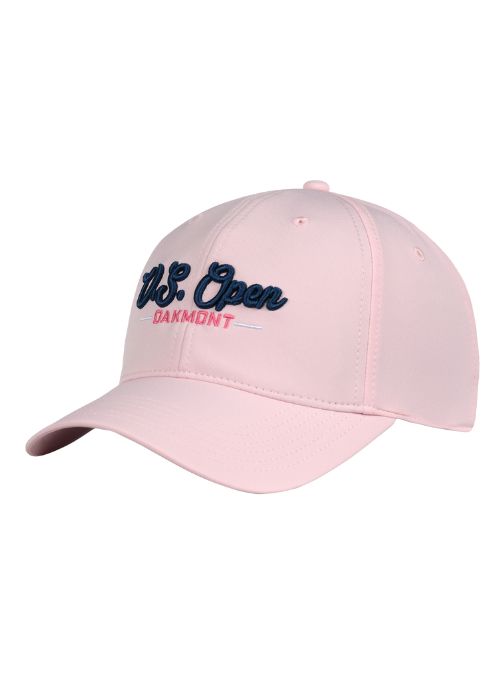 125TH U.S. Open Women's Hidden Ponytail Golf Cap - Soft Pink Adjustable Baseball Hat for Tennis, Running & Outdoor Activities