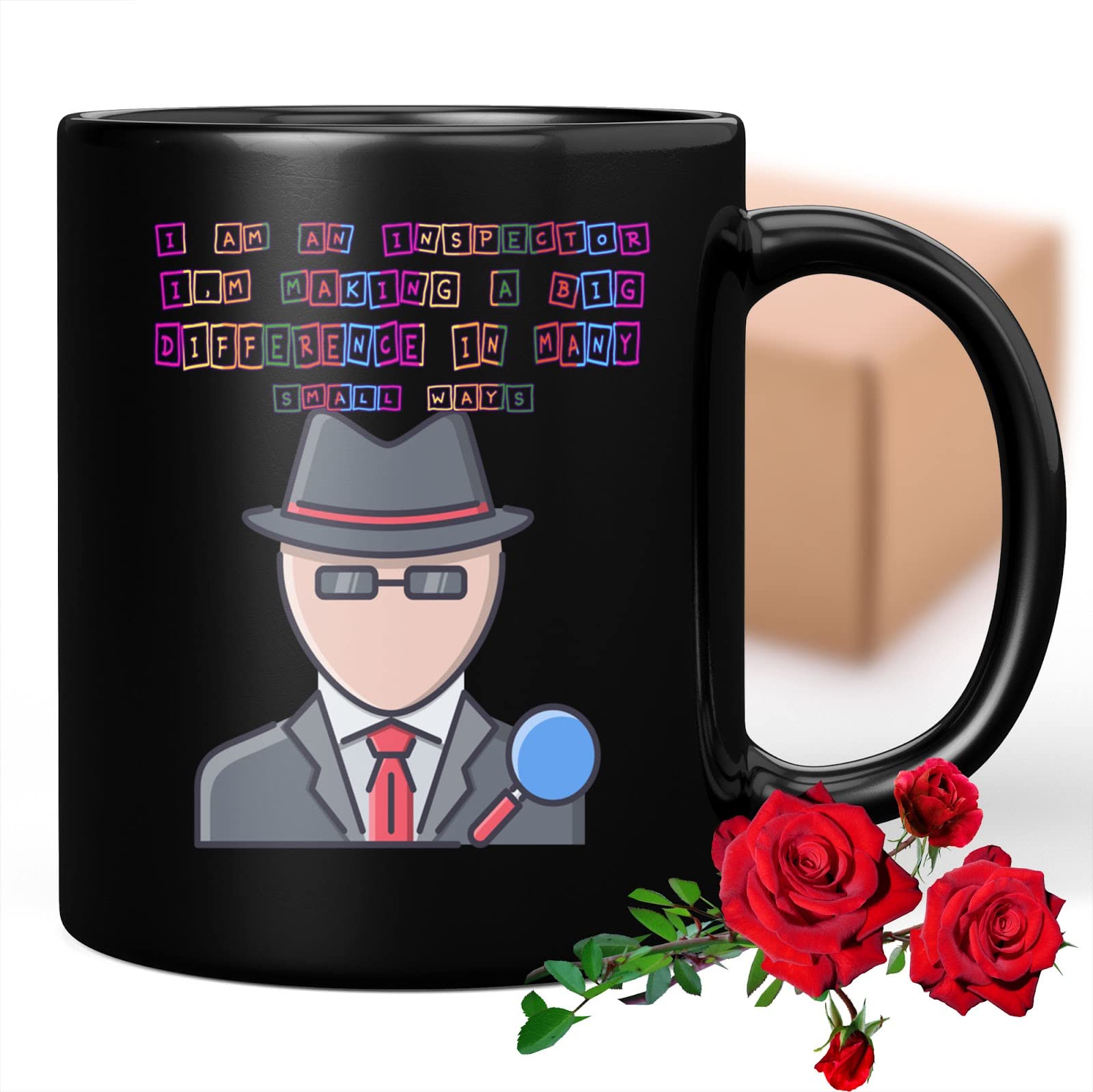 Funny Coffee Mug Inspector - Unique Gift for Men, Women, Coworkers & Family - Birthday, Christmas Present - Perfect for Office Humor & Coffee Lovers