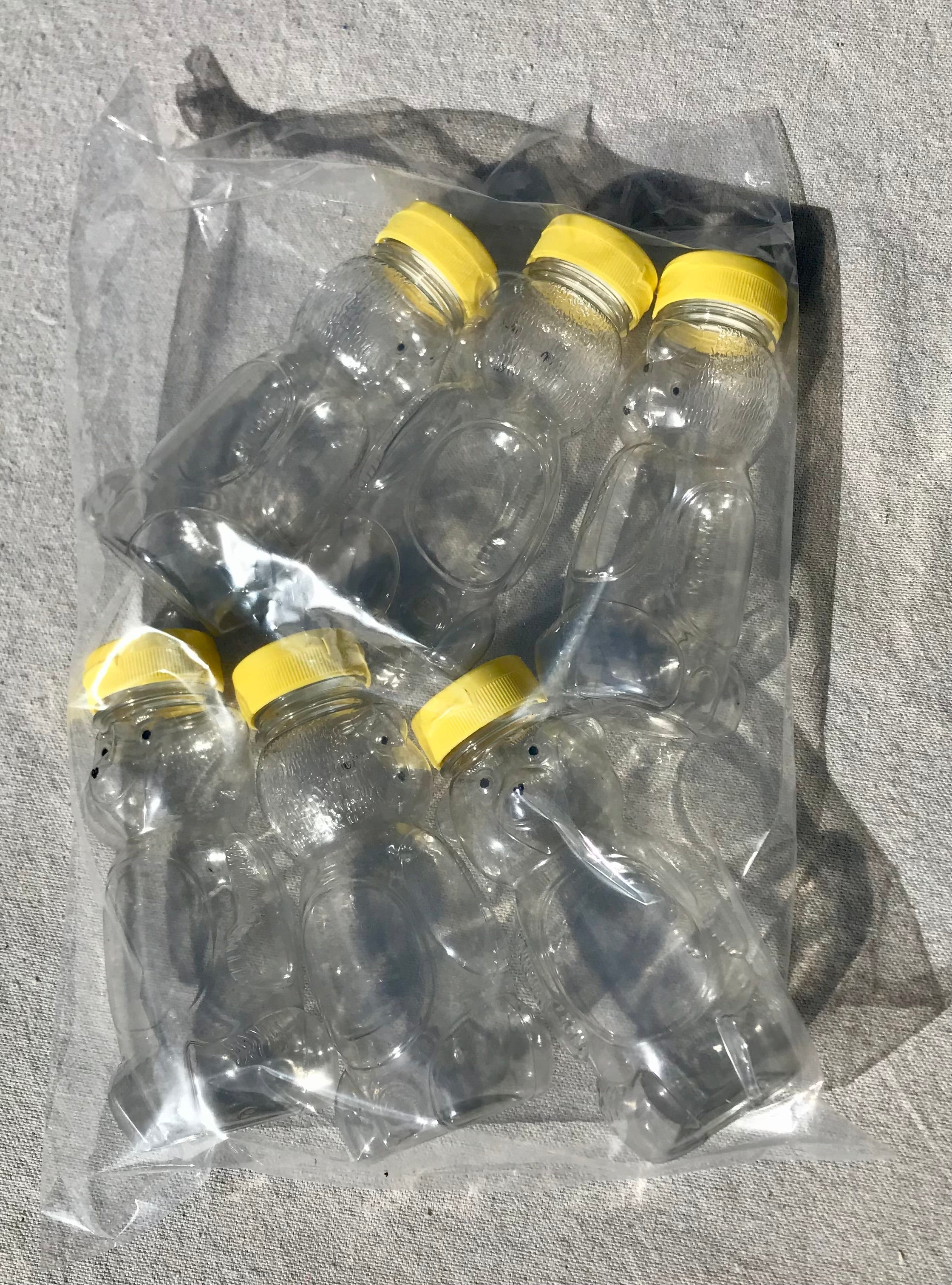 Organic Raw Honey in 12oz Honey Bear Bottles - 6 Pack | Pure, Natural & Unfiltered | Perfect for Tea, Baking & Healthy Snacks