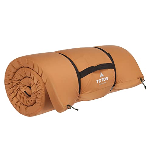 TETON Sports Outfitter XXL Camping Sleeping Pad - Extra Large Comfort for Car Camping & Outdoor Adventures - Perfect for Backpacking, RV Trips & Family Camping (Brown)