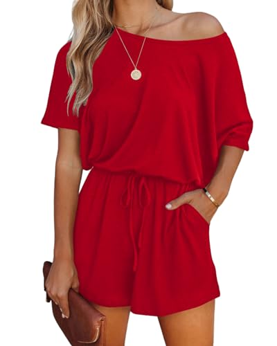 One Piece Red Rompers