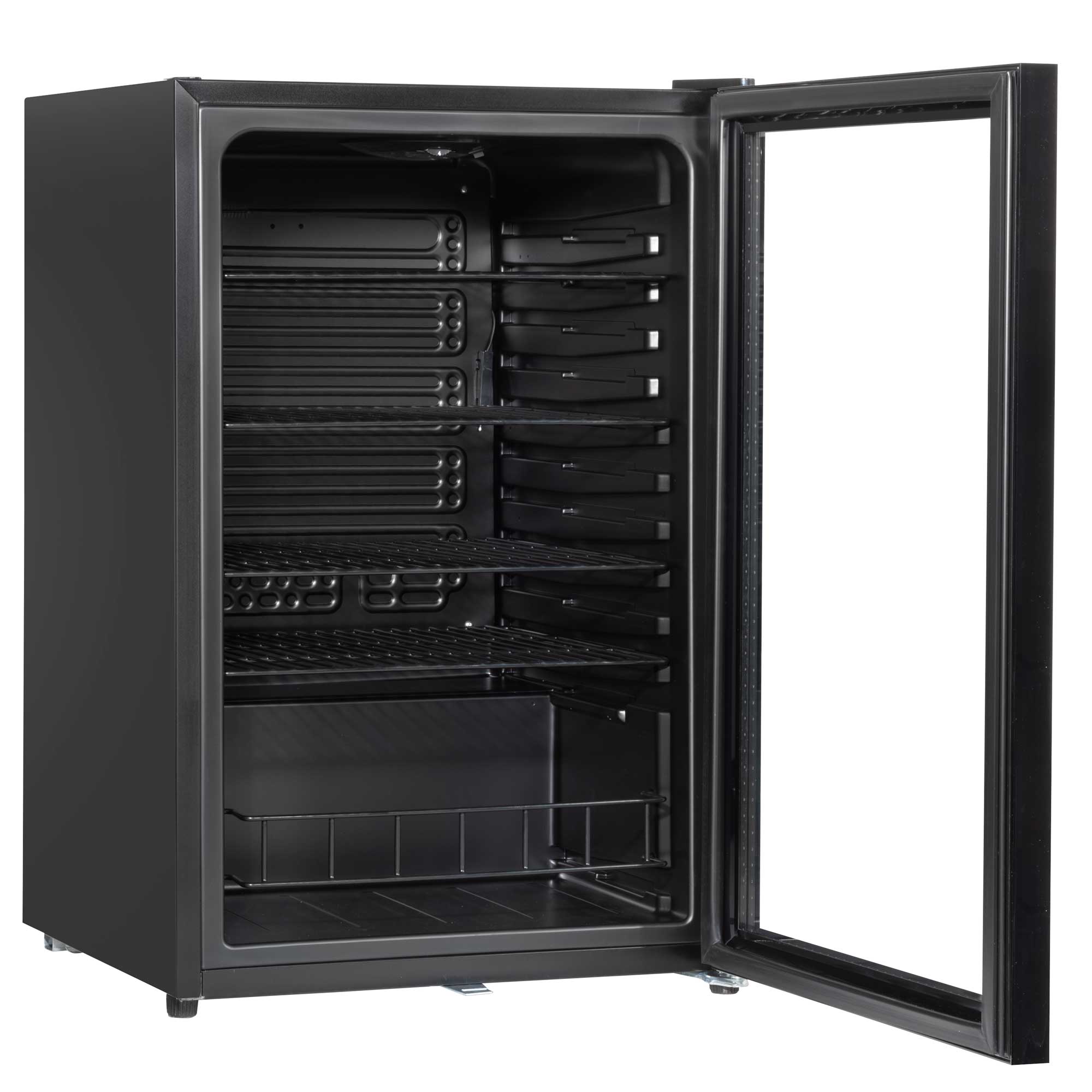 Baridi 115L Under Counter Beverage Cooler - Black DH223 | Energy Efficient Beer & Wine Fridge with LED Light | Perfect for Home Bars, Kitchens & Entertaining Spaces