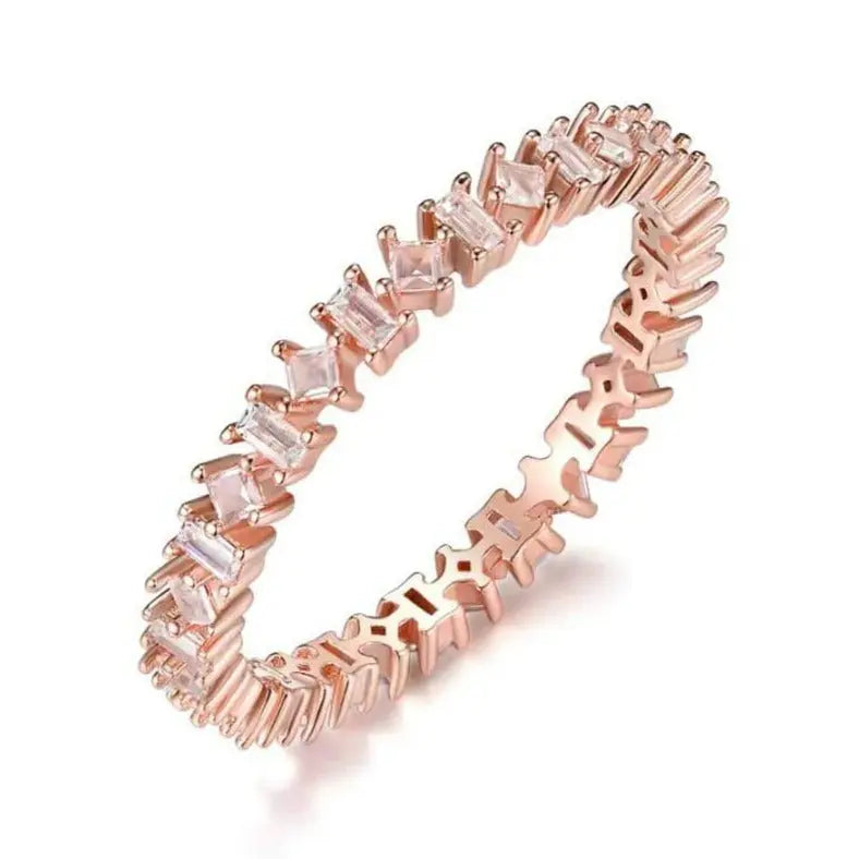 Sparkle Emery Band for Women - Elegant Rhinestone Wedding Ring for Brides, Engagement, Anniversary & Special Occasions