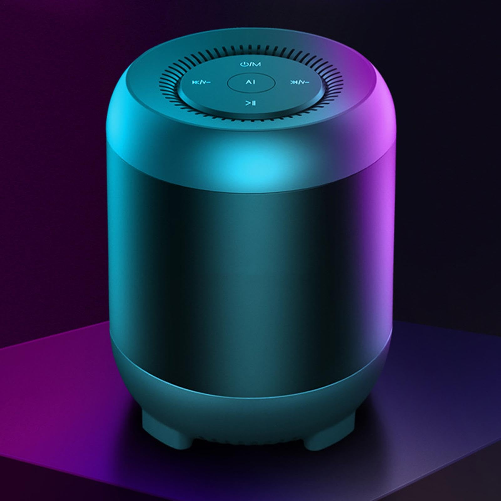 Portable Bluetooth Speaker with Deep Bass, Wireless Waterproof Speaker, Voice Control & Memory Card Slot - Perfect for Backpacking, Home, Outdoor, Travel and Party Use