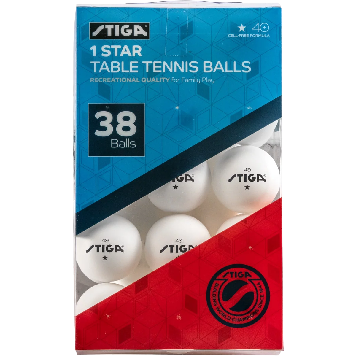 Premium 1-Star Table Tennis Balls - 38 Pack | Practice & Training Ping Pong Balls for Beginners & Recreational Play | Indoor & Outdoor Use