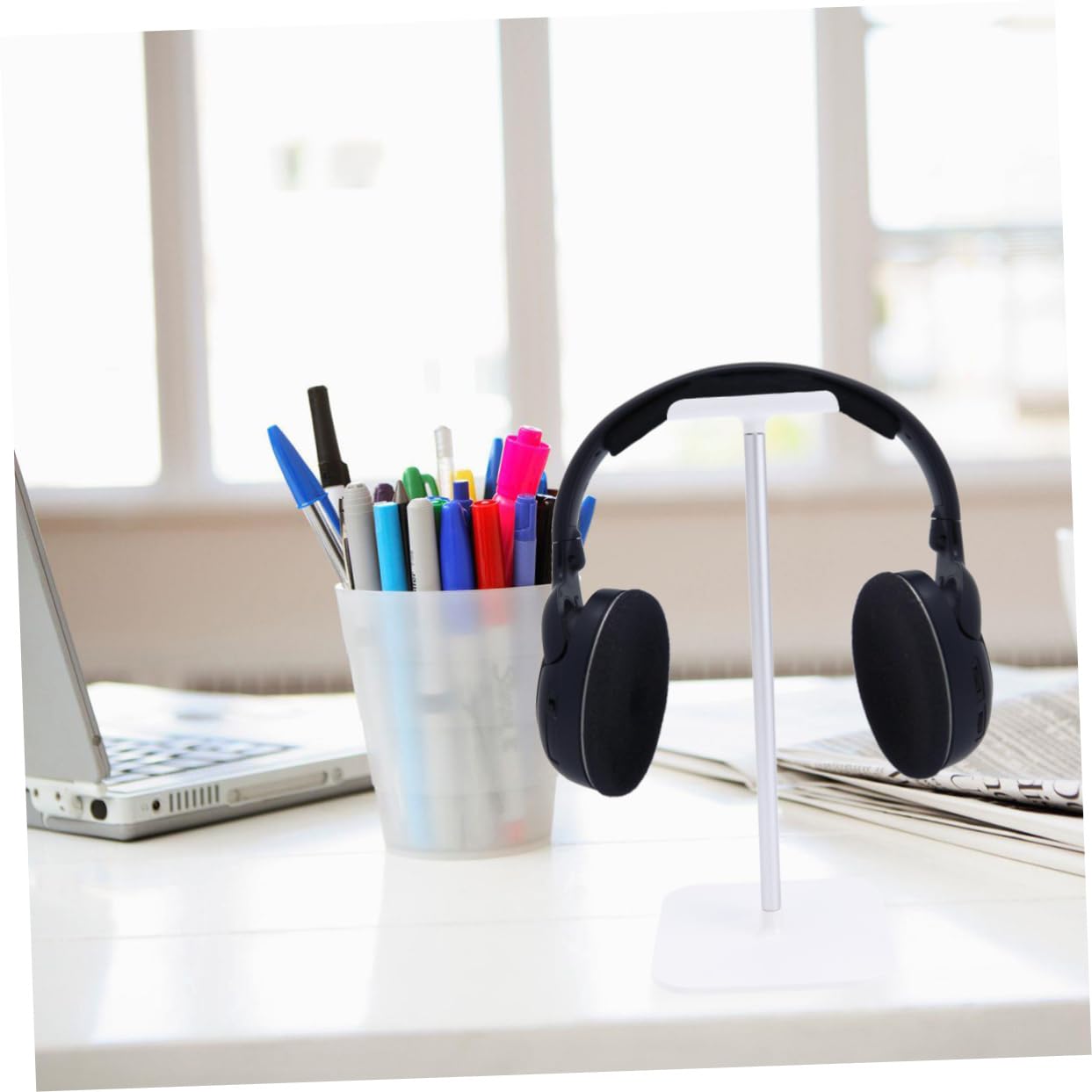 Premium Headphone Stand Holder - Stylish Organizer for Headphones & Headsets - Durable Desk Accessory for Gaming, Office & Home Decor - Perfect for Computer, Shelf & Workspace Organization