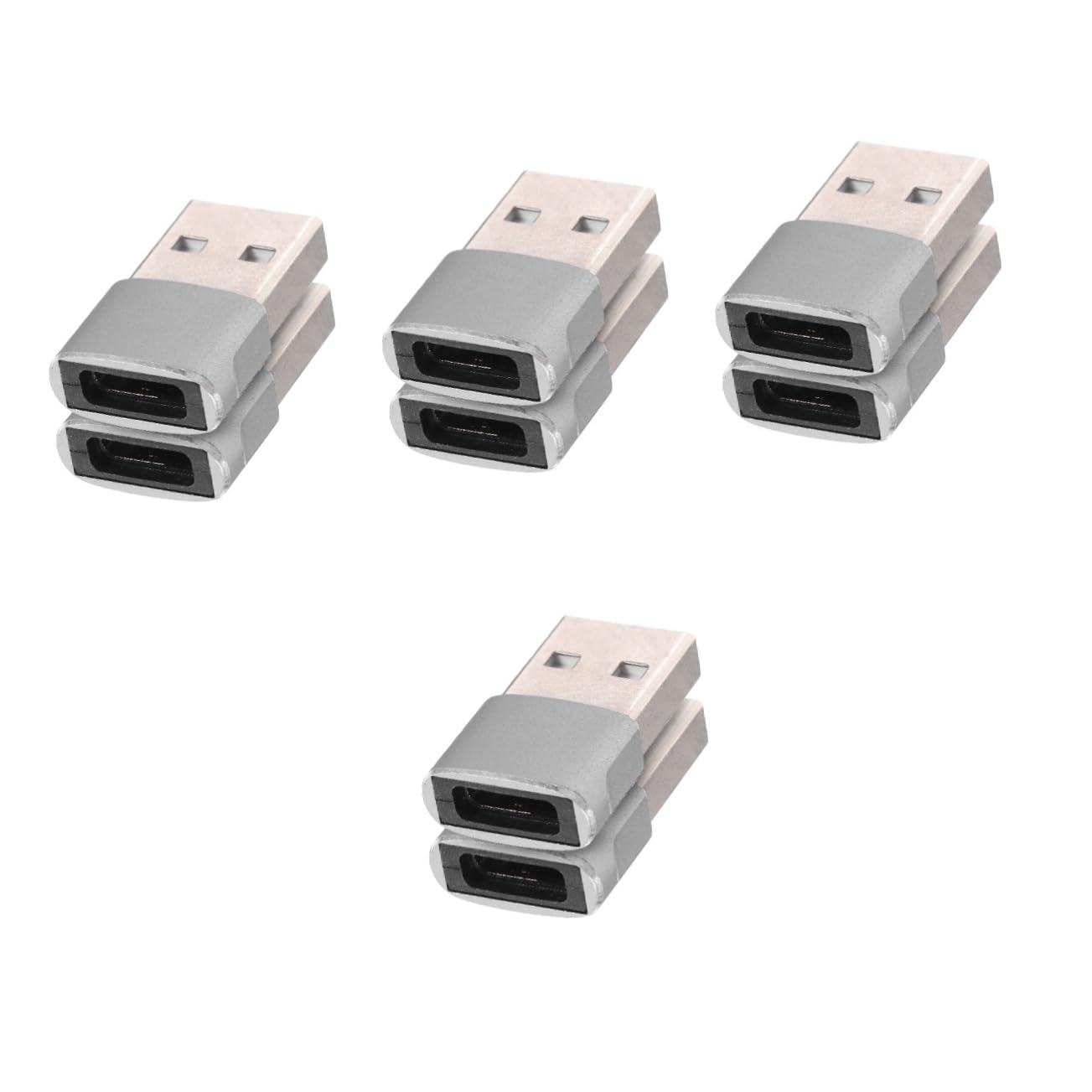 4-Pack USB Type C to USB Adapter, USB-C Female to USB Male Converter - Aluminum Alloy Data Transfer Cable for Smartphones, Laptops & Tablets - Perfect for Charging, Syncing & File Transfer