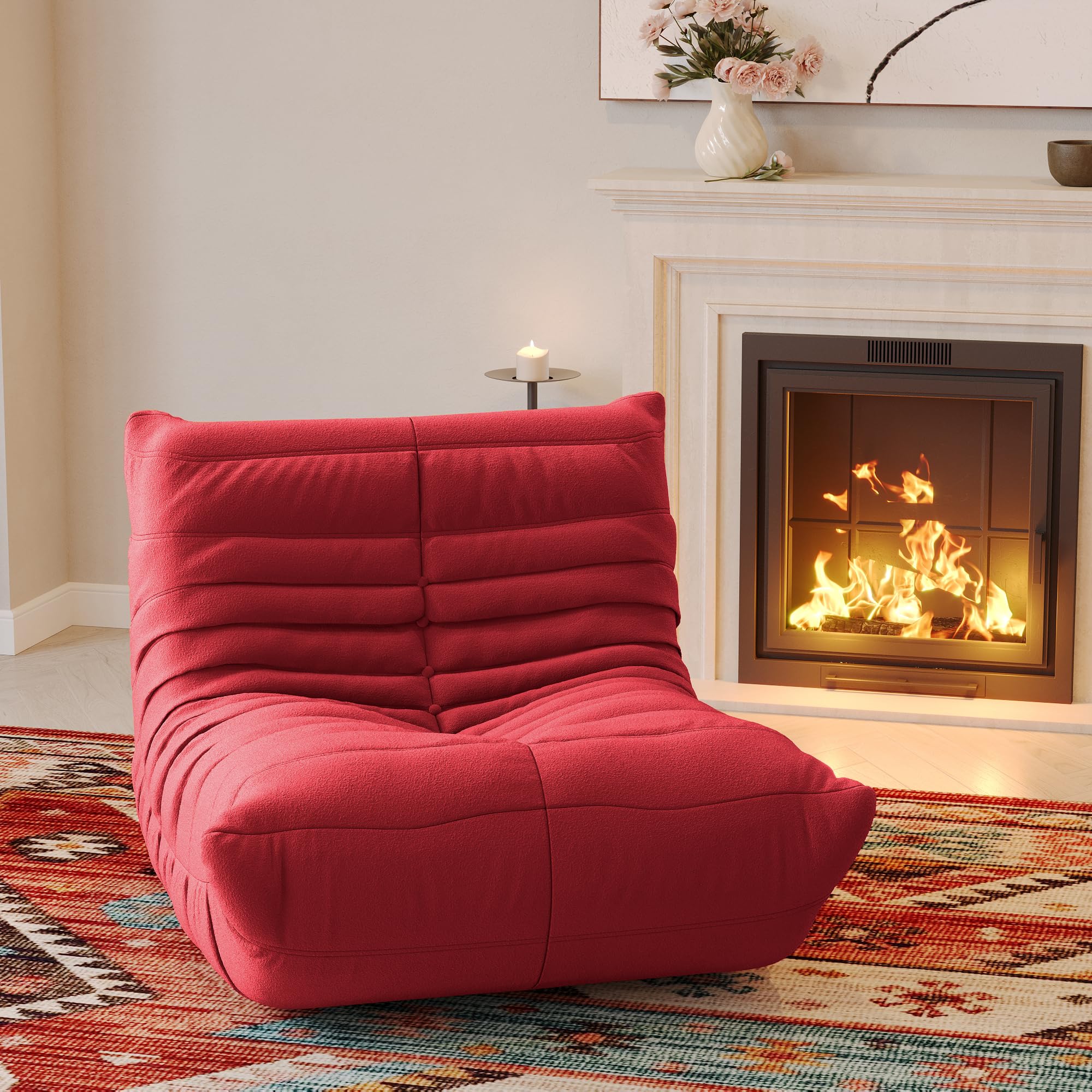 Soft Mohair Lazy Floor Sofa - 34