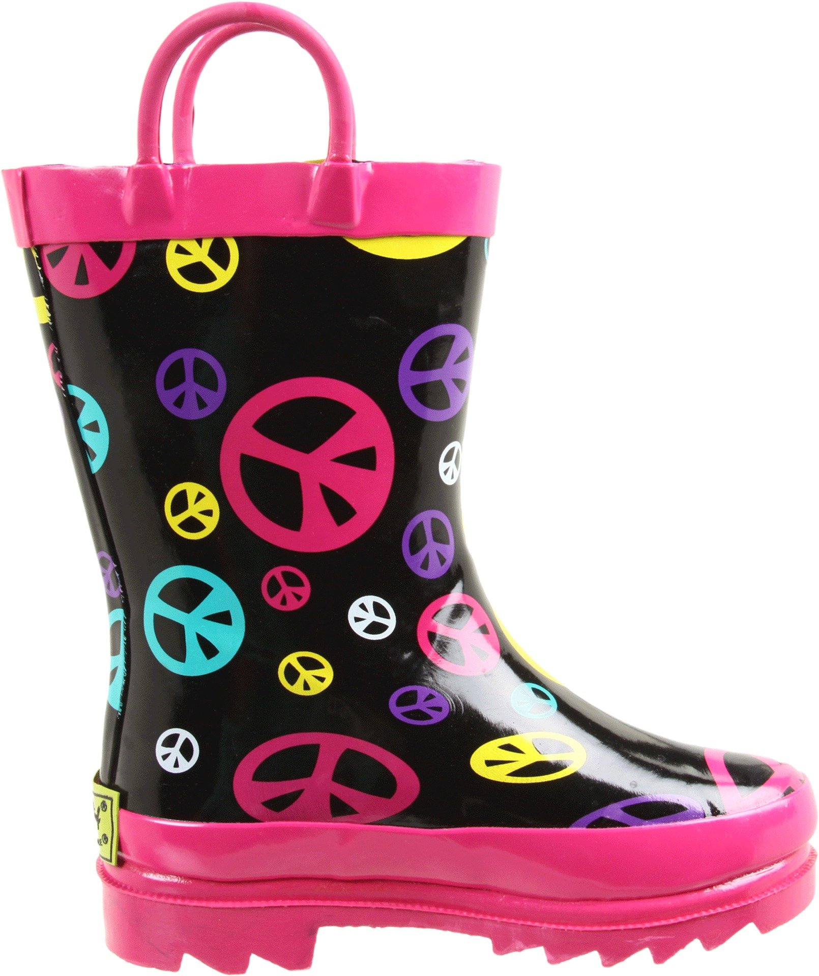 Western Chief Peace Drops Rain Boots for Toddler & Little Kids - Waterproof Garden Booties for Puddle Jumping & Outdoor Play
