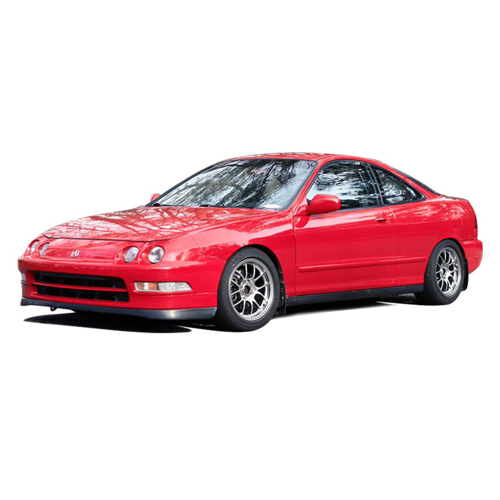 **FREEMOTOR802® 5-Piece Nylon Car Floor Mats for 1994-2001 Acura Integra - Non-Slip, Custom Fit, Red Interior Accessories - Perfect for Daily Driving & Road Trips**