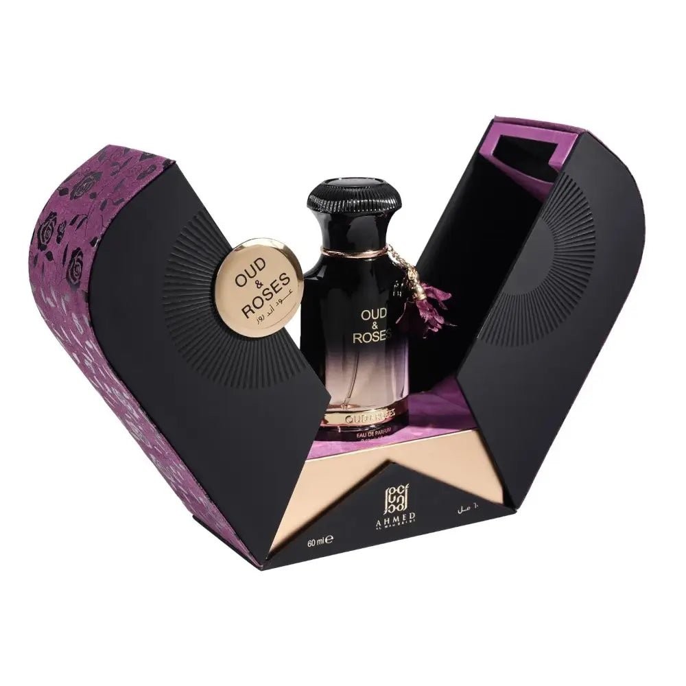 Oud & Roses Eau de Parfum 60ml for Women - Luxury Long Lasting Floral Oriental Perfume for Evening Wear, Date Nights & Special Occasions
