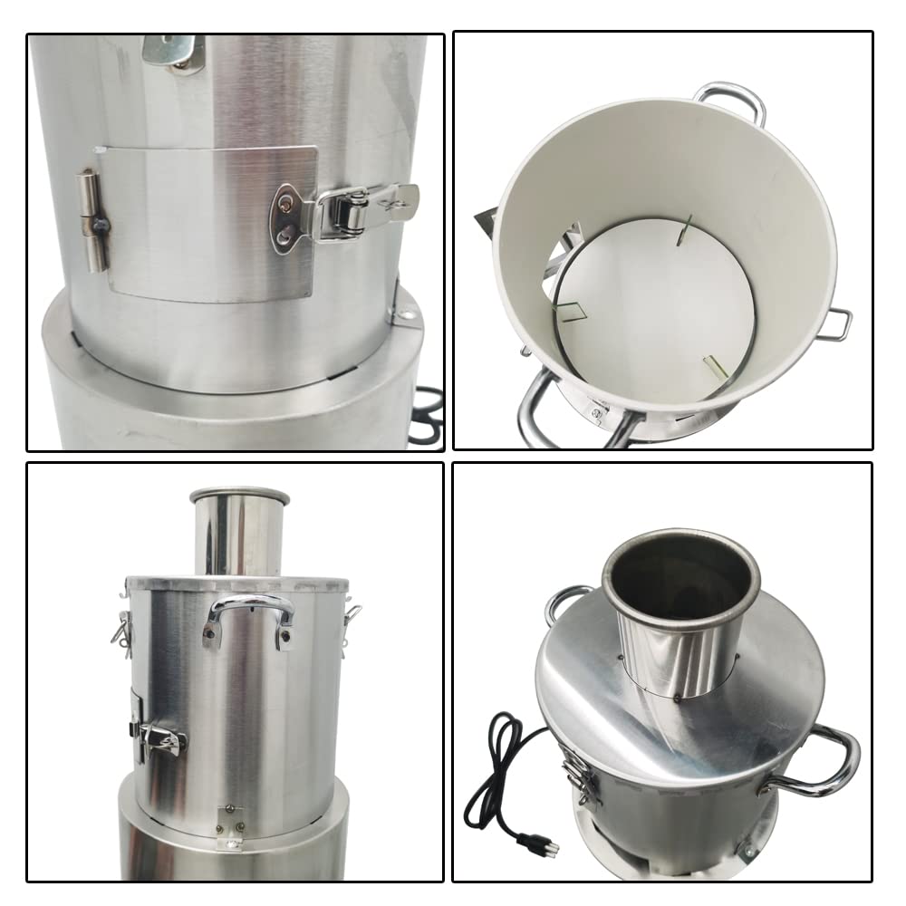 Automatic Electric Stainless Steel Garlic Peeler Machine - Whole Dry Garlic Peeling & Separator with Pure Copper Core Motor (110V) - Perfect for Restaurants, Canteens & Commercial Kitchens