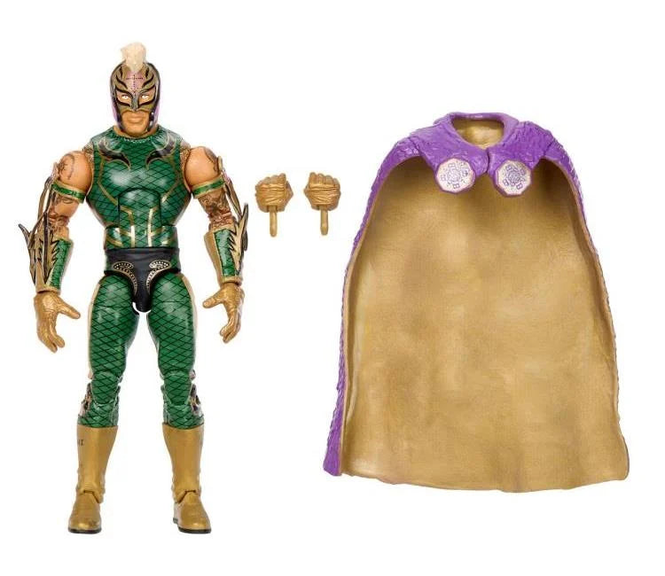 Rey Mysterio WWE Elite Collection Action Figure - Greatest Hits Series - Perfect for Wrestling Fans, Collectors, and Display Shelves