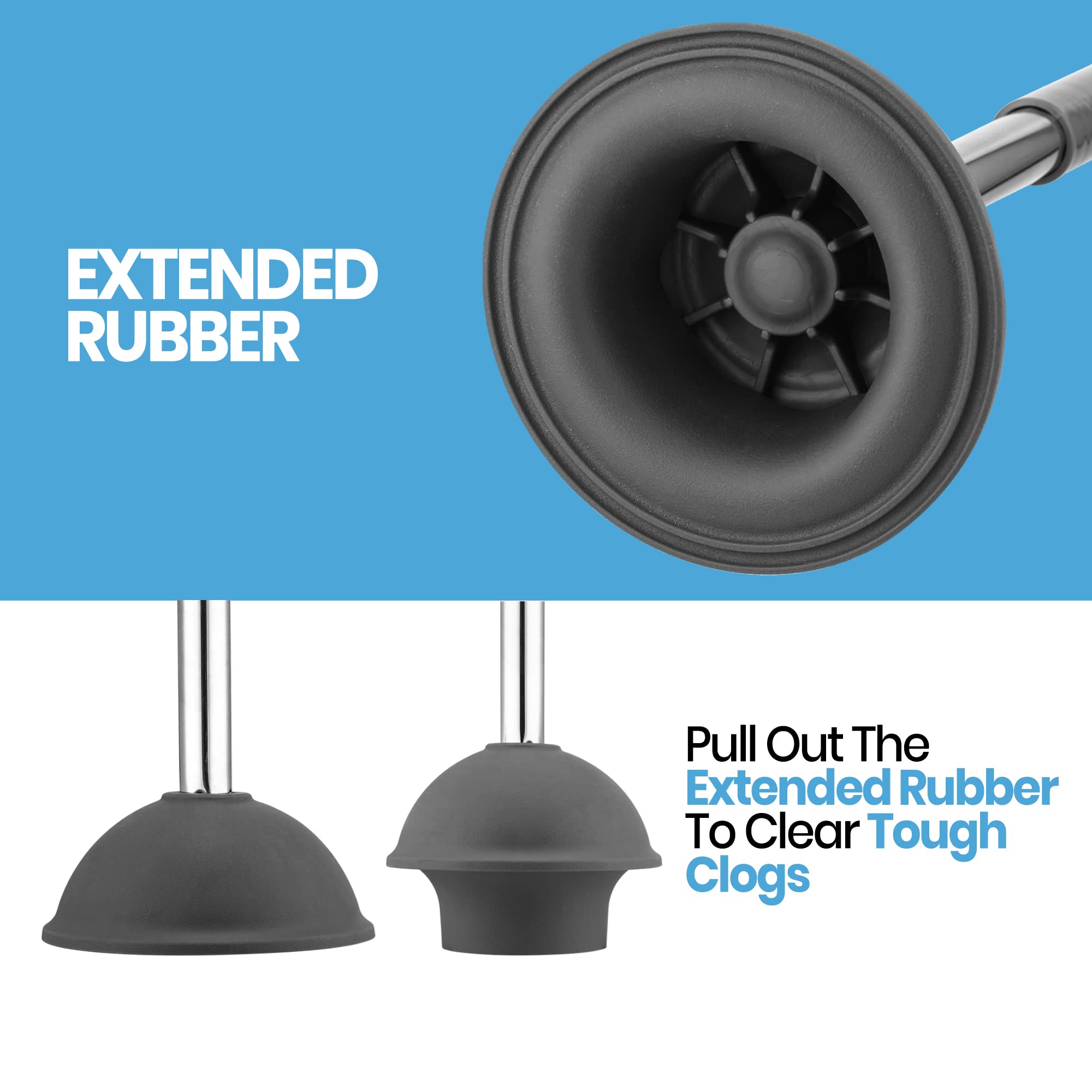 2-in-1 Silicone Toilet Brush and Plunger Set with Holder & Refillable Liquid Dispenser - Bathroom Cleaning Tools for Toilet Bowl Maintenance - Perfect for Home, Apartment, and RV Use