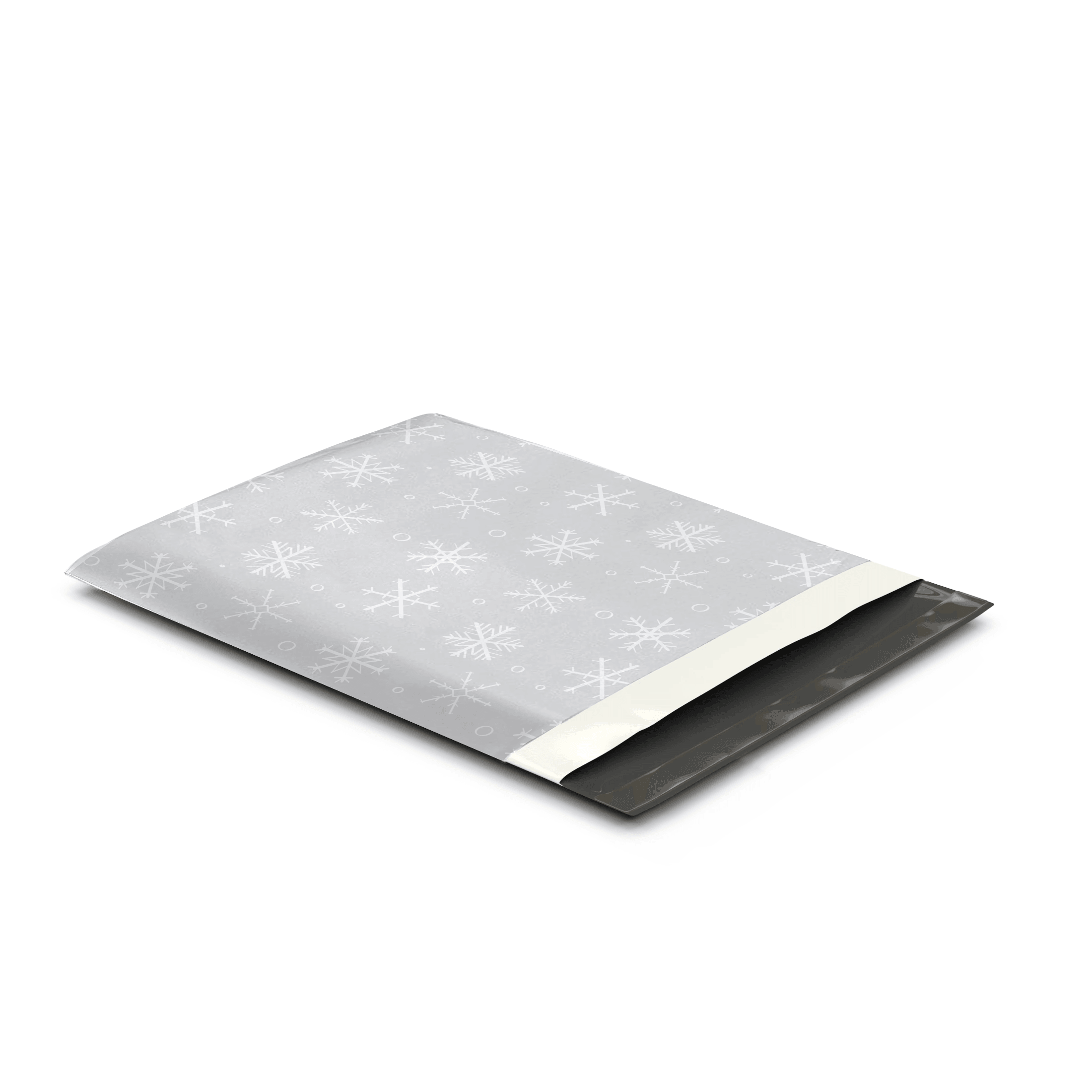 12x15 Inch Winter Snowflake Printed Poly Mailers - Waterproof Shipping Envelopes for Ecommerce, Gift Bags & Holiday Packaging (50 Pack) - Perfect for Christmas Gifts, Etsy Shops & Small Business Shipping