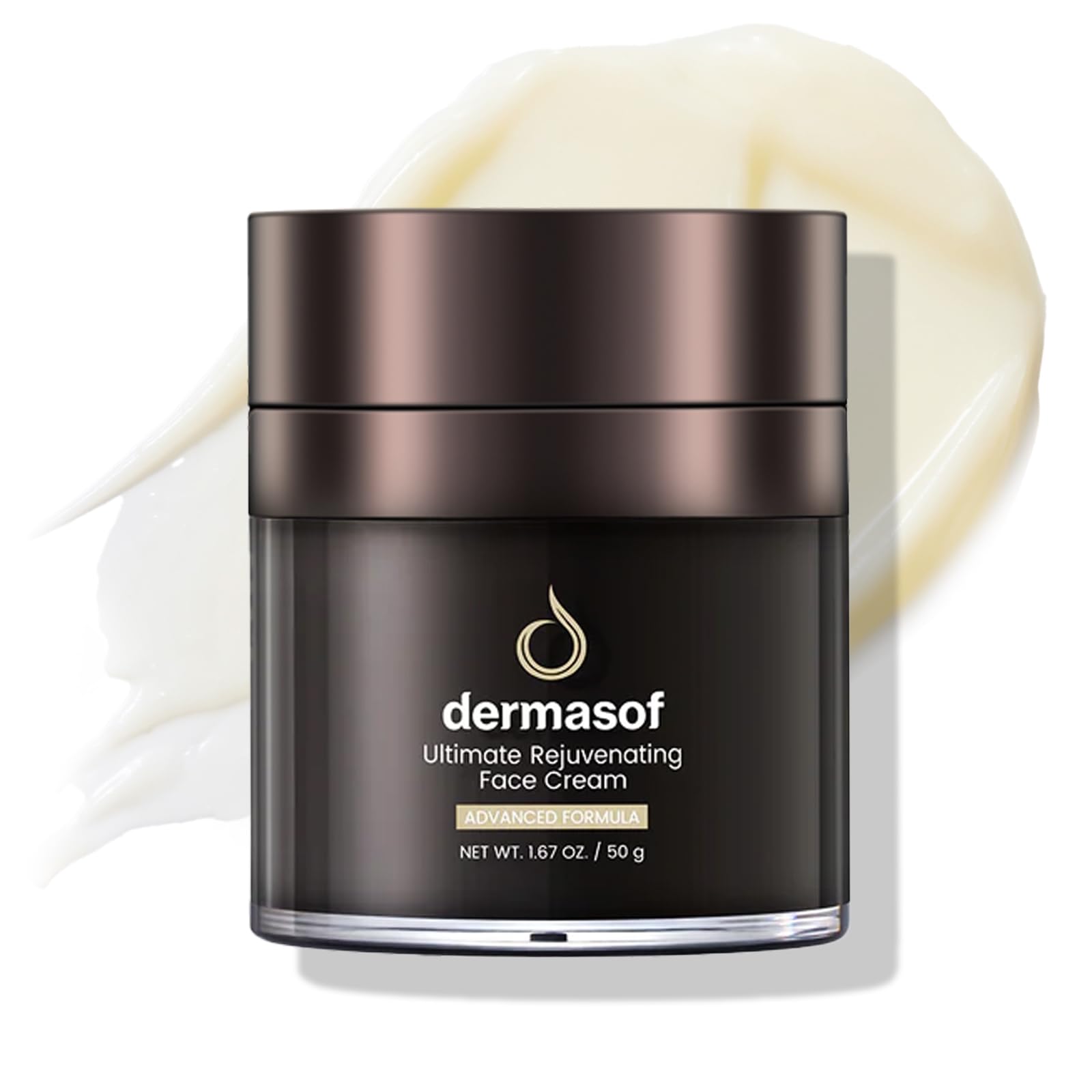 Ultimate Rejuvenating Anti-Aging Face Cream - Wrinkle Reduction & Antioxidant Moisturizer with Hyaluronic Acid for Firm, Elastic Skin (1.67 oz) | Perfect for Daily Skincare Routine & Nighttime Hydration