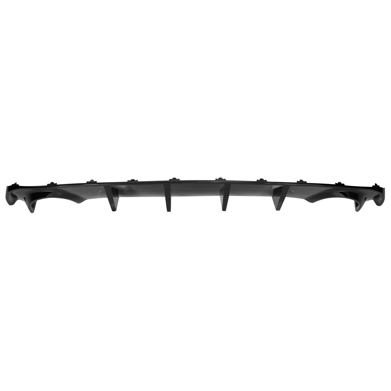 IKON MOTORSPORTS Rear Bumper Diffuser for 2015-2023 Dodge Charger Base & SXT - Gloss Black PP Lip Splitter | Enhances Aerodynamics & Sporty Look | Perfect for Car Enthusiasts & Street Racing