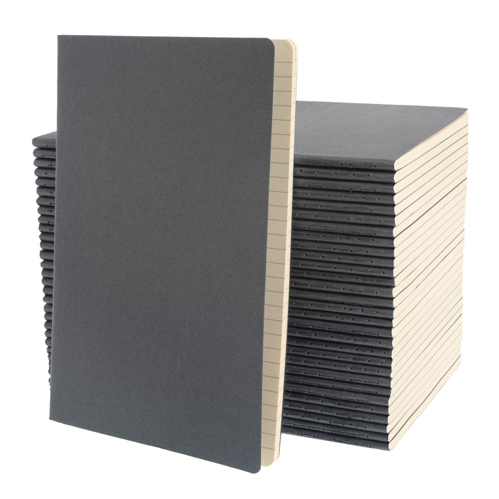 Simply Genius A5 Notebooks - 30 Pack College Ruled Soft Cover Journals for Work, Travel, Business & School | 92 Lined Pages 5.5