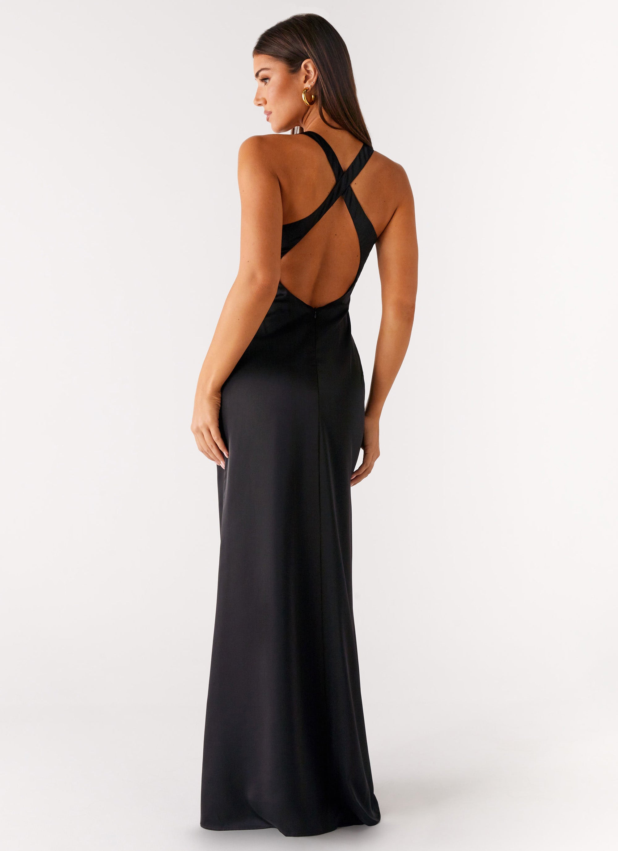 Elegant Desi Halterneck Maxi Dress for Women - Black | Boho Chic Summer Beach Dress for Vacations & Parties