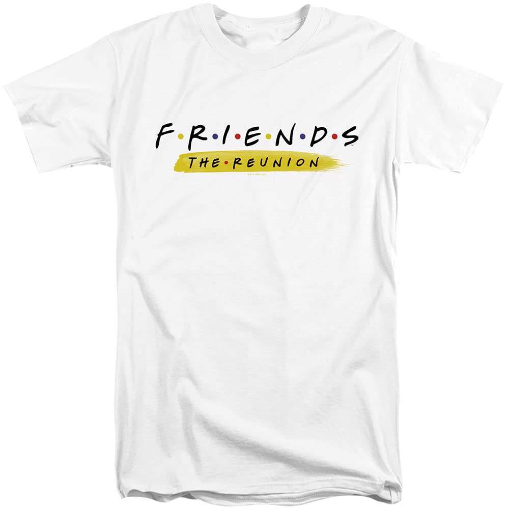 Friends Reunion Unisex Adult Tall T-Shirt Collection | Comfortable Cotton Tees for TV Show Fans | Perfect for Casual Wear, Gifts & Themed Parties