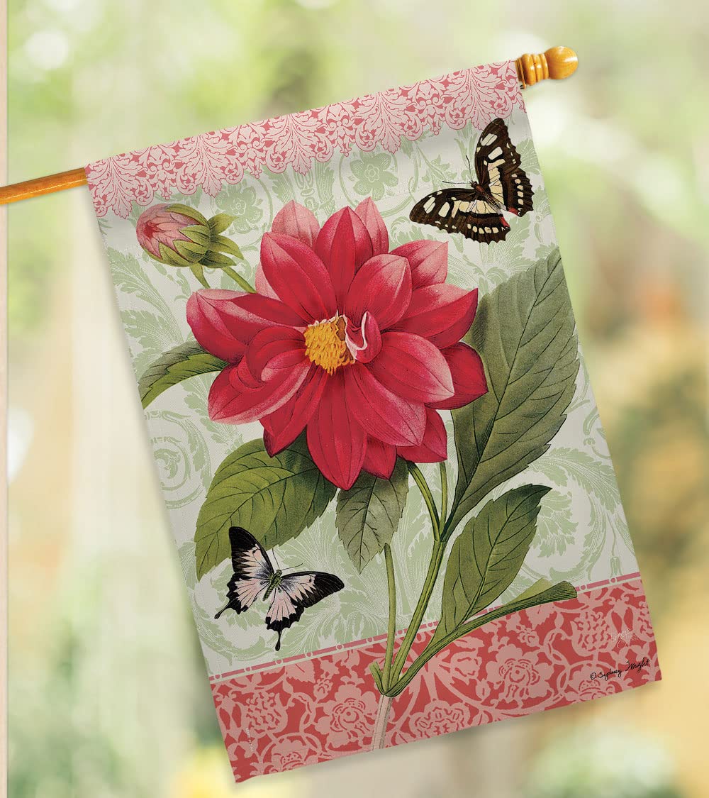 Double Dahlia Spring Floral Flags Set - 28