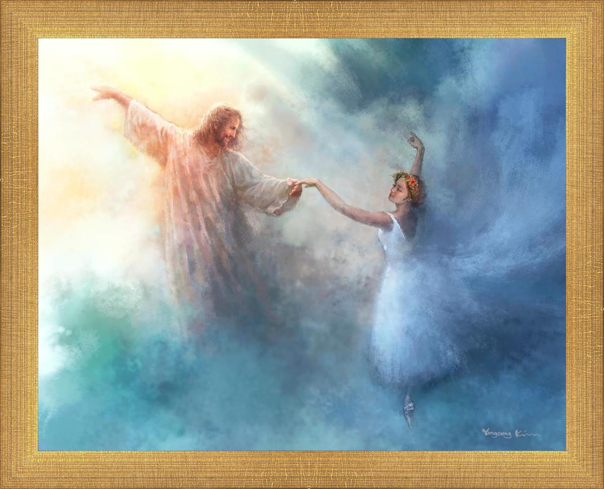 A Pas De Deux By Yongsung Kim - Ballet Dance Art Print - Elegant Wall Decor for Home, Office & Dance Studios