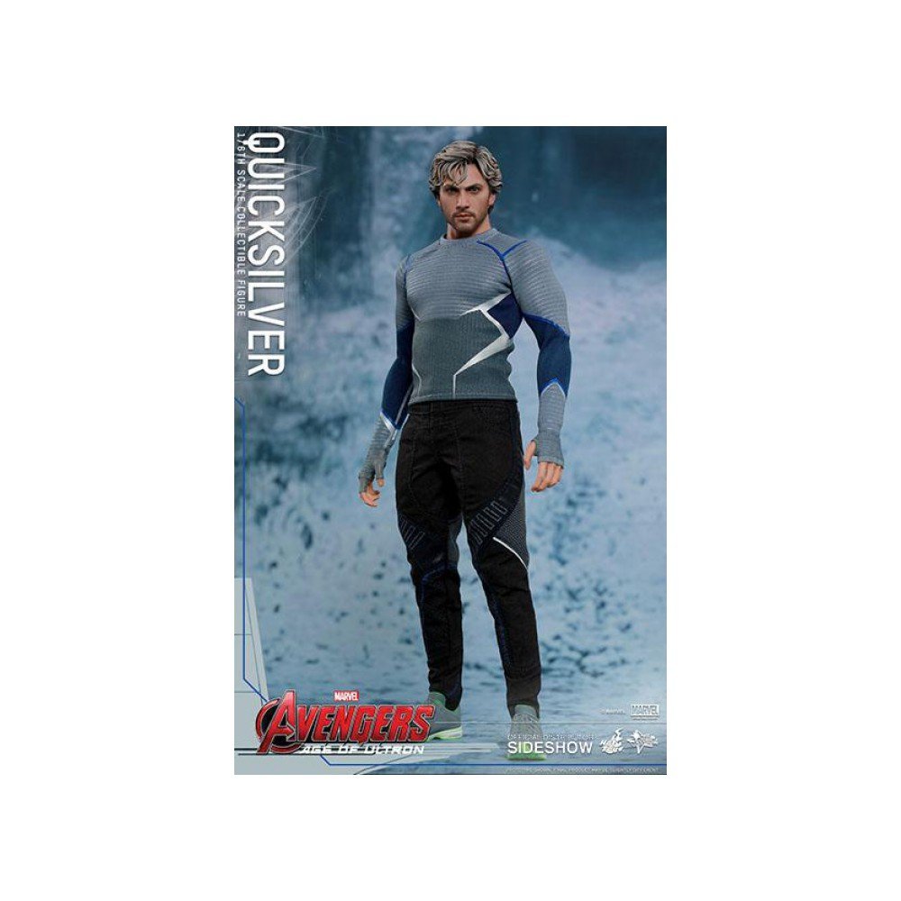 Hot Toys HT902521 1:6 Scale Quicksilver Collectible Action Figure - Premium Marvel Avengers Movie Model for Display & Gift Giving