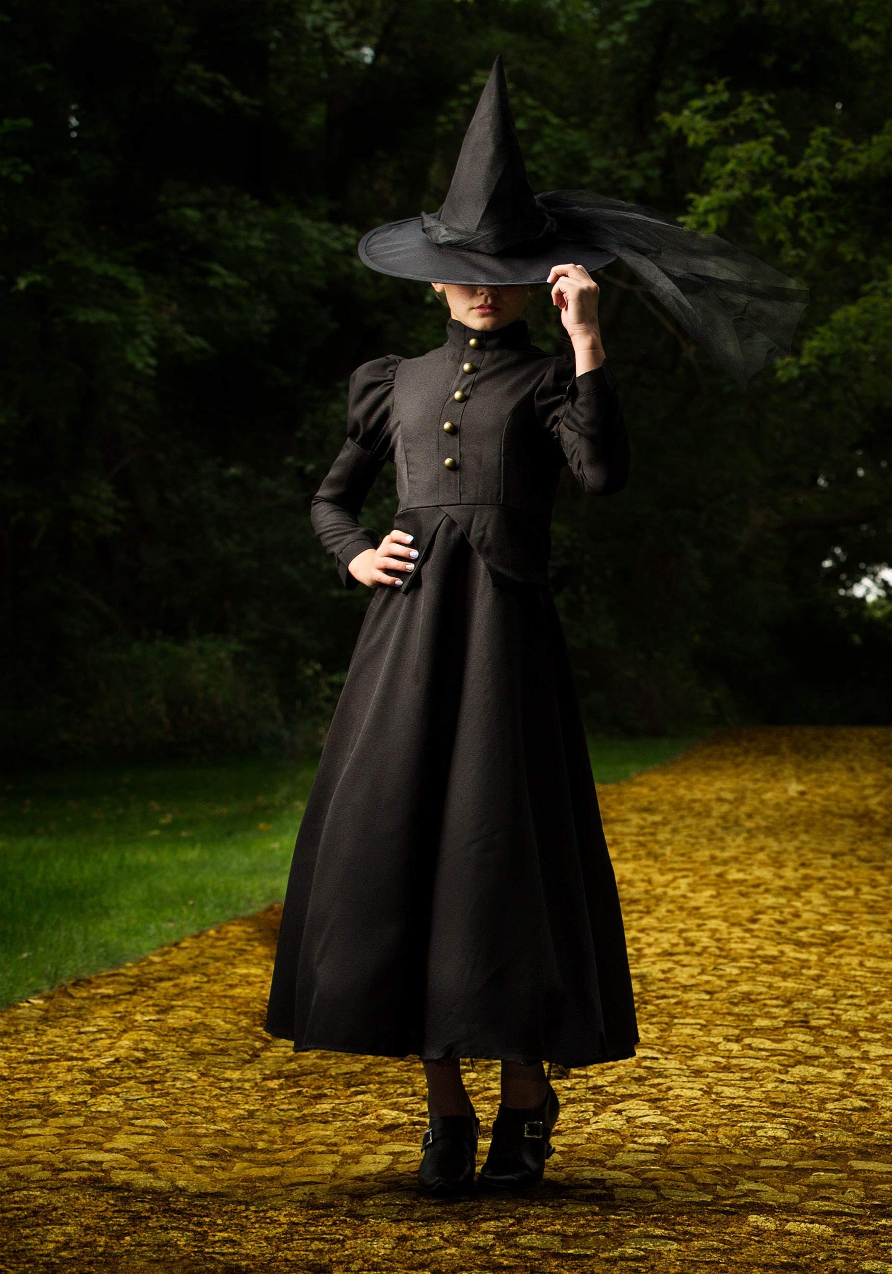**Deluxe Full-Length Wicked Witch Costume for Kids - Halloween Dress-Up, Cosplay & Themed Parties**